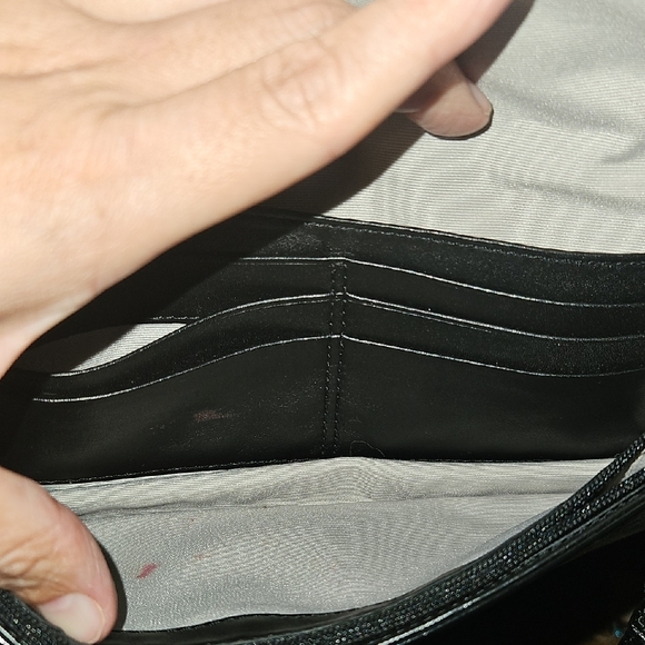 Coach Black EUC Y2K Soho Leather Clutch with Silver Buckle